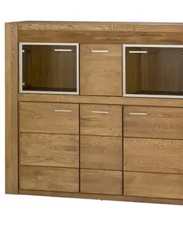 Komody a skrinky VELET vitrína s barom V-48