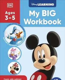 Príprava do školy, pracovné zošity Disney Learning Big Workbook Ages 3-5 - DK