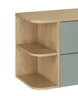 Skrinky s umývadlom ArtCom Kúpeľňová skrinka s doskou ASTER Green LRSM D100cm | 100 cm