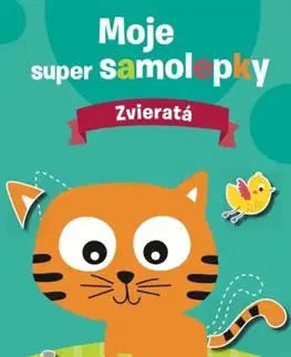 Nalepovačky, vystrihovačky, skladačky Zvieratá - moje super samolepky