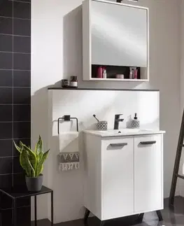 Zrkadlové skrinky KÚPEĽŇOVÁ ZRKADLOVÁ SKRINKA  NOVA 60 BIELA
