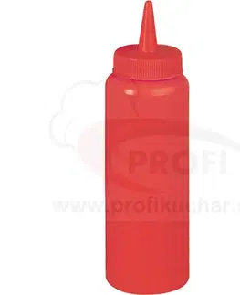 Dávkovače na omáčky STALGAST Dávkovač červený s uzáverom - 360 ml