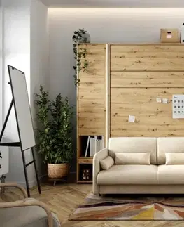Nábytok do spálne Dig-net nábytok LED lišta Lenart BED CONCEPT | dub artisan