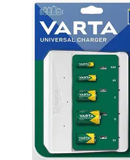 Predlžovacie káble Varta 57658101401 - Nabíjačka batérií AA/AAA/C/D/5V 57658101401