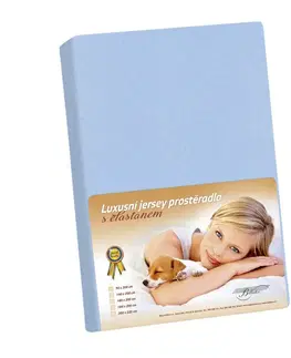 Plachty Bellatex Jersey prestieradlo s elastanom modrá, 140 x 200 cm