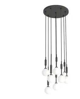 Svietidlá Open Design OR85341 - Luster na lankách ERO 8xG9/8W/230V čierna OR85341
