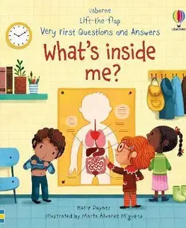 Leporelá, krabičky, puzzle knihy Very First Questions and Answers What's Inside Me? - Katie Daynes,Marta Alvarez Miguens