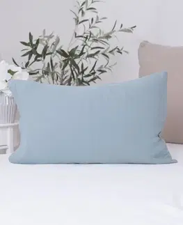Dekoračné obliečky MKLozkoviny.sk Mušelínová obliečka na vankúš 40 x 60 cm - Alexia Duo - mätová/cappuccino-  -