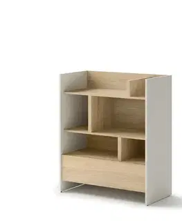 Nábytok Dig-net nábytok Regál Lenart BED CONCEPT BC-25 | kašmír / dub nagano