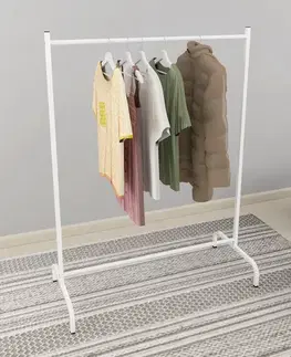 Vešiaky TOLOSA vešiak na šaty, biela