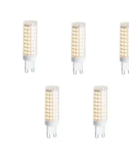 LED osvetlenie Sada 5 stmievateľných LED žiaroviek G9 5,5 W 500 lm 2700 K
