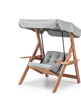 Záhradná hojdačky Garden Single Swing Chair Galata Swing S1 - Grey