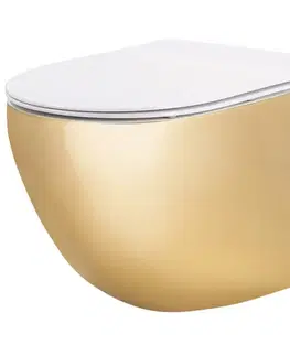 Záchody REA - Závesná WC misa Carlo Mini Tornado NF WHITE GOLD REA-C6808