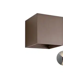Svietidlá Redo 90174 - LED Vonkajšie nástenné svietidlo VARY 2xLED/6W/230V 3000K IP54 hnedá 90174