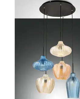 Svietidlá Fabas Luce 3725-49-363 - Luster na lanku OLBIA 5xE27/40W/230V 3725-49-363