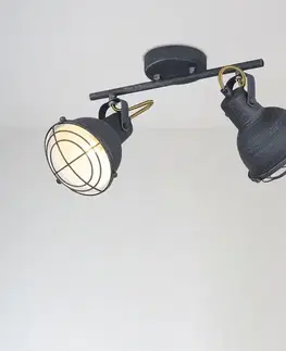 Lampy do obývačky Stropné bodové svietidlo 2021154 ANTIQUE GREY E27 LS2