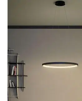 Svietidlá Redo 01-2674- LED Stmievateľný luster na lanku ICONIC LED/50W/230V pr. 58 cm čierna 01-2674