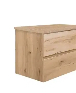 Kúpeľňový nábytok Kúpeľňová skrinka s dubovou krycou doskou SAT B-Way dub mat BWAY280OAKDESK BWAY280OAKDESK