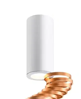 Stropná svetla Stropná lampa zlatá+biela 6x20cm trubica
