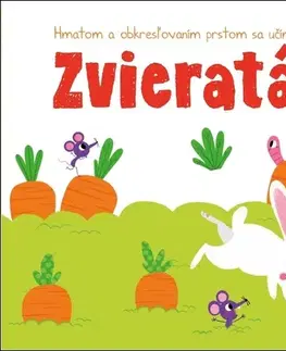 Leporelá, krabičky, puzzle knihy Hmatom a obkresľovaním prstom sa učíme Zvieratá
