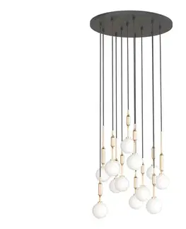 Svietidlá Open Design OR85396 - Luster na lanku ERO 12xG9/8W/230V zlatý OR85396