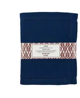Bytový textil Podložka SAGA indigo 30x40 easy care kpl. 4 ks