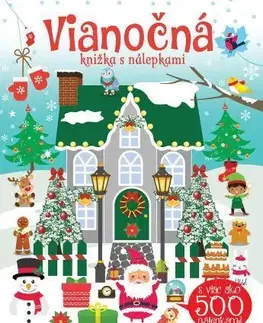Nalepovačky, vystrihovačky, skladačky Vianočná knižka s nálepkami