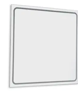 Kúpeľňové zrkadlá SAPHO - GEMINI zrkadlo s LED osvetlením 90x90cm GM092