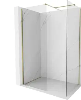 Sprchové dvere MEXEN/S - Kyoto-X Sprchová zástena WALK-IN 70 x 70, transparent 10 mm, zlato 800-070-202-50-00-070-X