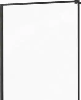 Sprchovacie kúty MEXEN - KIOTO walk-in 50x200 cm 8mm čierna samostatné sklo 800-050-000-00-70