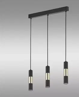 Lampy nad stôl do jedálne Luster Vivien Black/Gold 4757 LW3