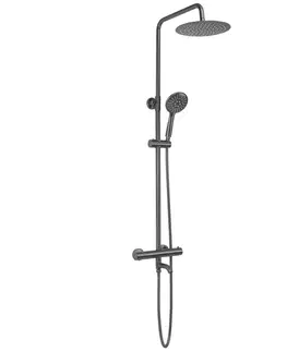 Sprchy a sprchové panely REA - Sprchová sada s termostatom LUNGO Titan REA-P6386