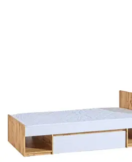 Postele Dolmar Posteľ ARCHA AR9 | 90 x 195 cm Farba: Biela