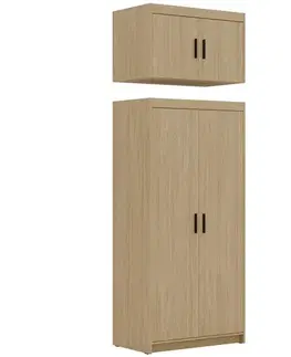Nadstavce na skrine Nadstavec na skriňu Elena 2D dub olejovaný