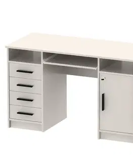 Písacie a pracovné stoly KONDELA B9 New pc stolík kašmír