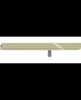 Sprchovacie kúty MEXEN - Flat Wall žľab k stene 2v1 120 cm zlatý 1530120