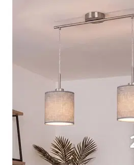 Svietidlá BRILAGI - LED luster na lankách NUBILA 2xE27/60W/230V sivá EG32519+2xBG1582