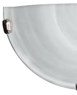 Stropná svetla Stropná lampa Duna 1/2, biela, chrómová, držiak, 60W