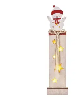 Vianočné dekorácie  LED Vianočná dekorácia  7xLED/2xAA snehuliak DCWW12