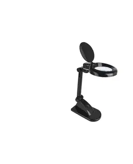Lampy Geti LED stolná lampa s lupou LED/6W/230V 6500K čierna 06650815