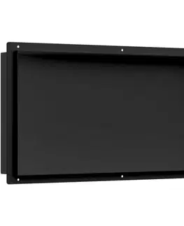 Regály a poličky CERANO - Zápustná polička/nika do obkladu - čierna matná - 60x30x10 CER-417479
