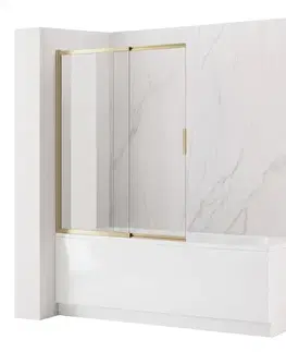 Sprchové dvere REA - Vaňová zástena posuvná Dario Brush Gold 120 REA-W7888