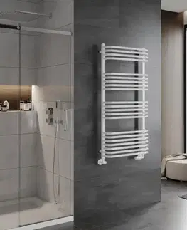 Radiátory do kúpeľne MEXEN - Apollo vykurovací rebrík/radiátor 1210 x 550 mm, 638 W, biela W117-1210-550-00-20