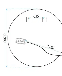 Kúpeľňové zrkadlá REA - Zrkadlo LED 100cm BAS HOM-05526