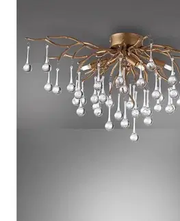 Svietidlá Paul Neuhaus 8090-11 - Prisadený luster ICICLE 4xG9/40W/230V 30x60 cm mosadz 8090-11