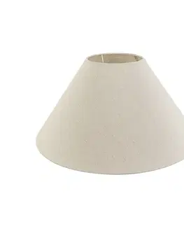 Tienidlo na lampu Látkové tienidlo béžové okrúhle šikmé 50/17,5/25