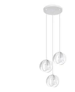 Svietidlá  SL.1084 - Luster na lanku TULOS 3xE27/60W/230V biela SL.1084