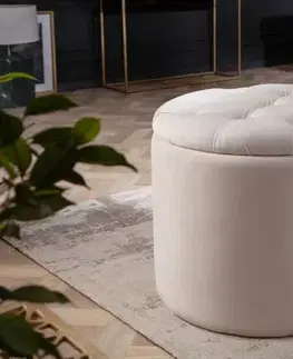 Taburety a podnožky Chesterfield taburet ZETHOS Dekorhome
