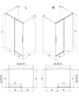 Sprchovacie kúty MEXEN/S - Rox-3S L sprchový kút 3 stenný, posuvný 125 x 85, transparent, chróm 8C2L-125-085-01-00-3S