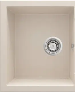 Kuchynské drezy DEANTE DEANTE - Andante beige - Granitový drez s odkvapkávačom ZQN_511A